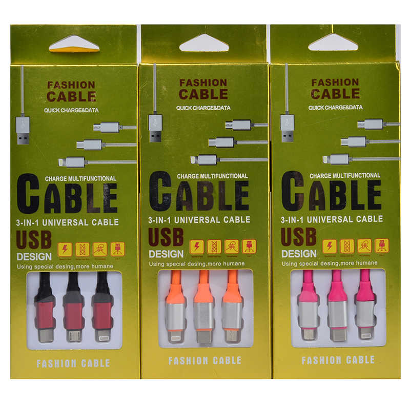 Zore Suffie MTL 3 in 1 Usb Kablo - 3