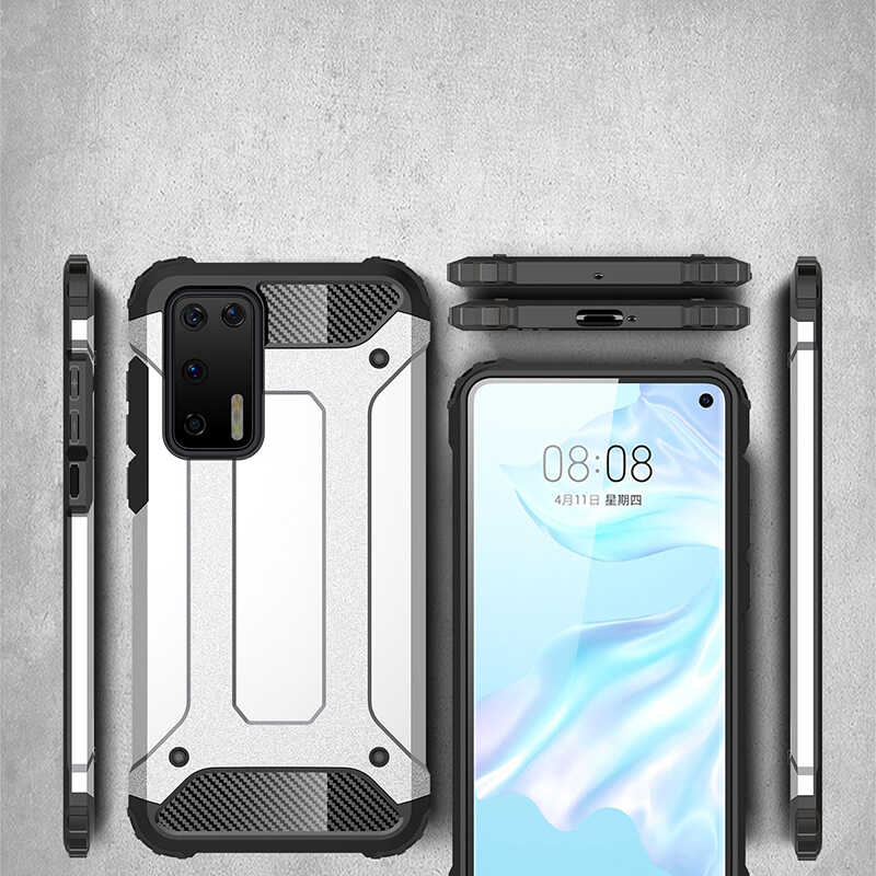 Huawei P40 Uyumlu Kılıf Zore Crash Silikon Kapak - 9