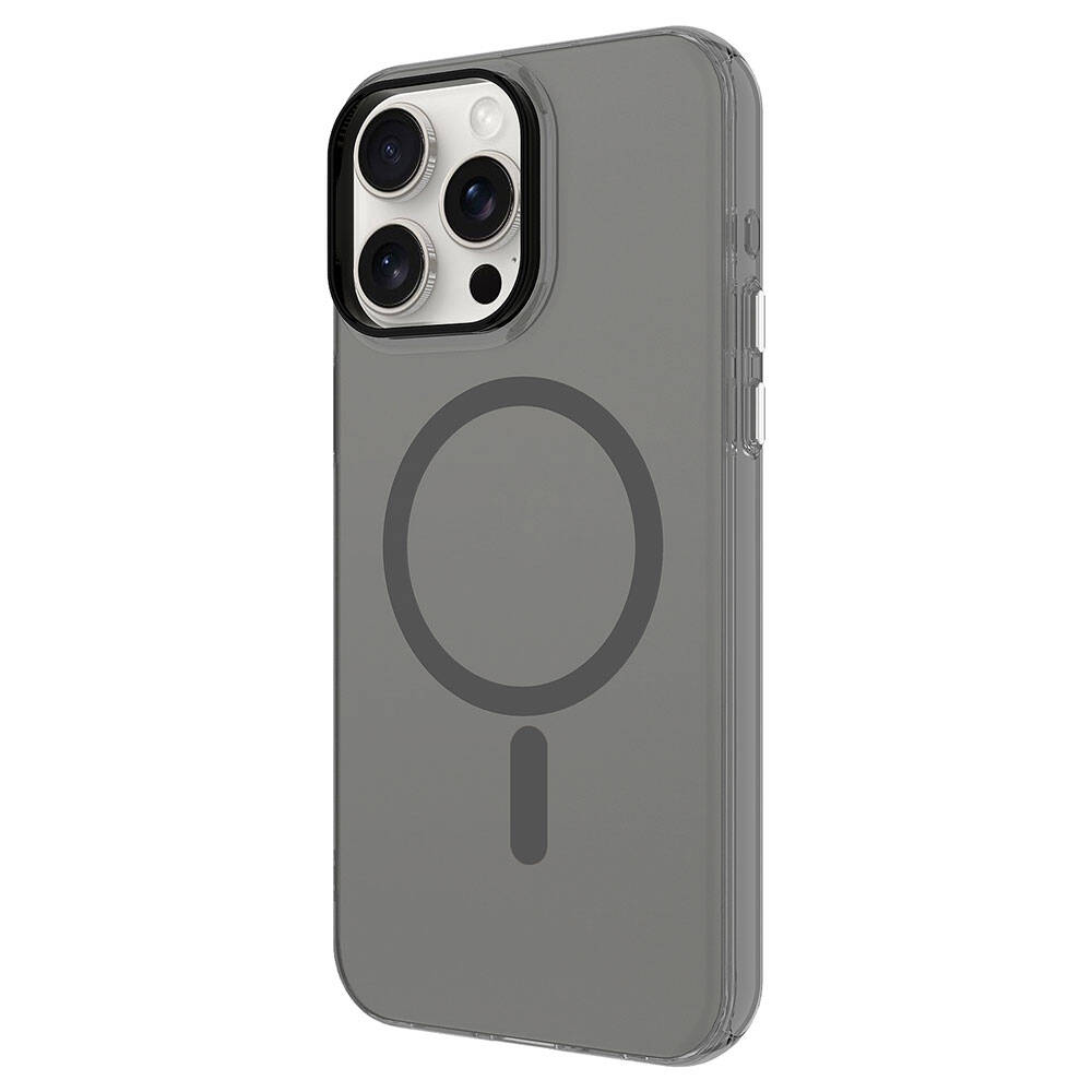 Apple iPhone 15 Pro Uyumlu Kılıf Zore Magsafe Şarj Özellikli Buzlu Transparan C-Pro Sert Kapak - 4