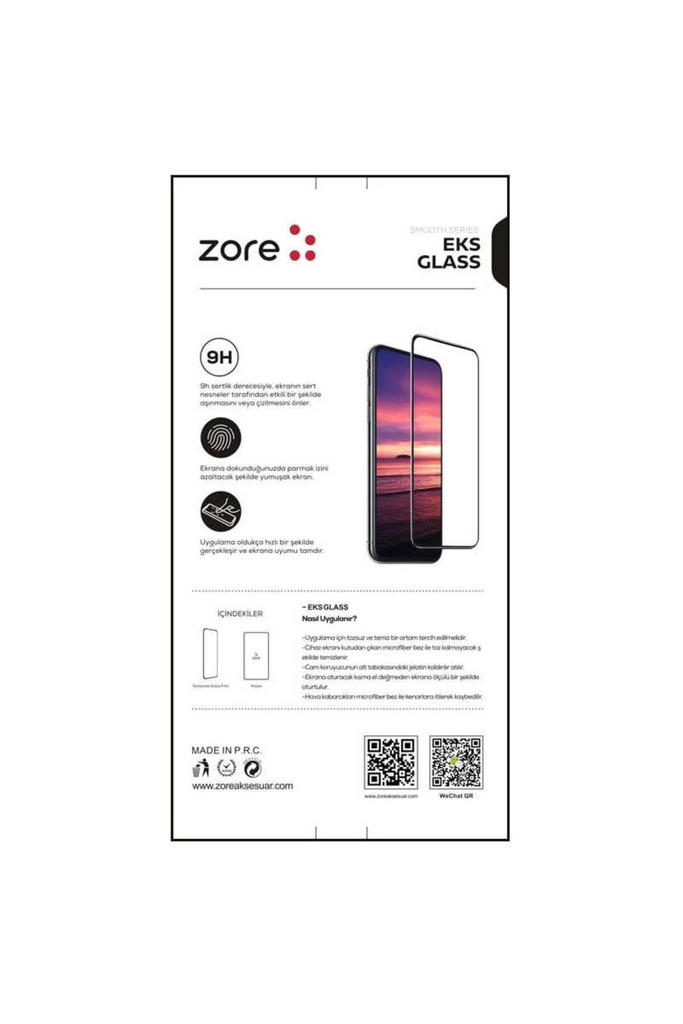Apple iPhone XR Uyumlu Zore EKS Cam Ekran Koruyucu