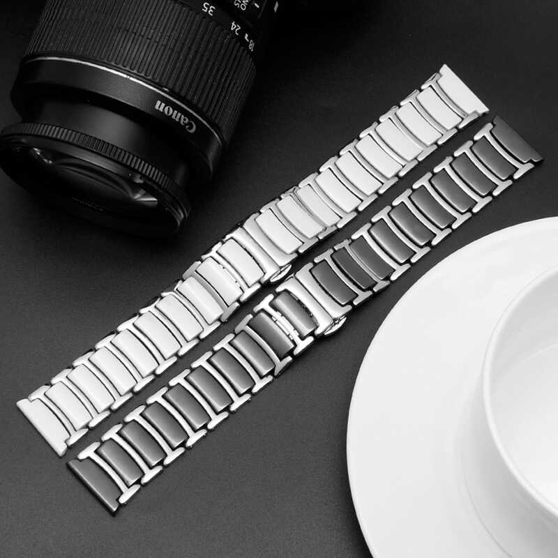 ​​Samsung Galaxy Watch 42mm Uyumlu (20mm) Seramik Metal Kordon - 5