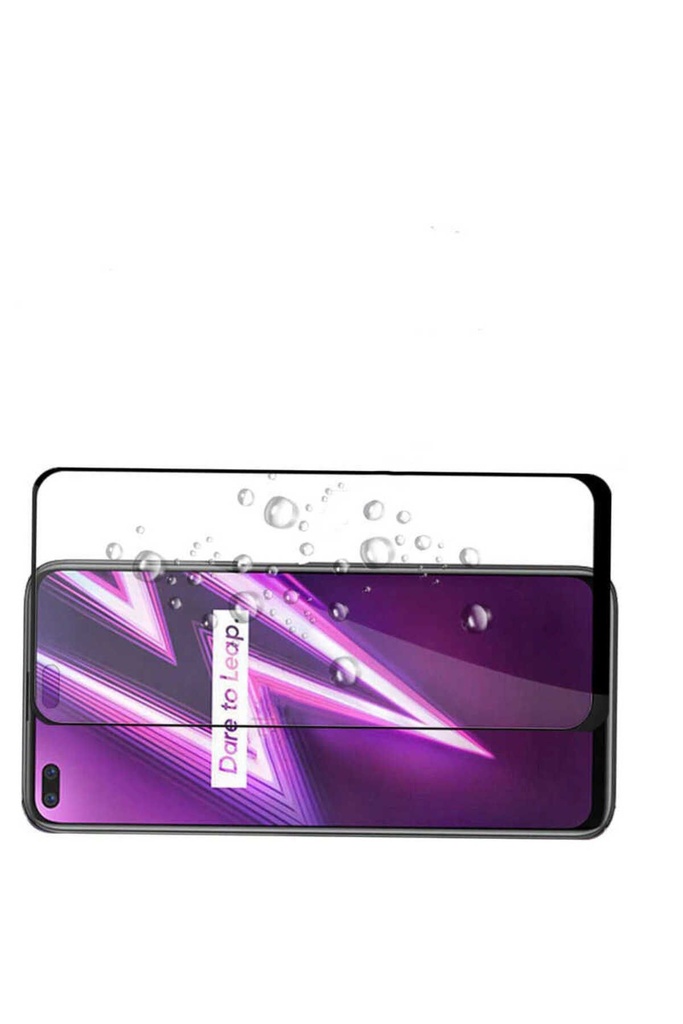 Realme 6 Pro Uyumlu Zore Kenarları Kırılmaya Dayanıklı Cam Ekran Koruyucu