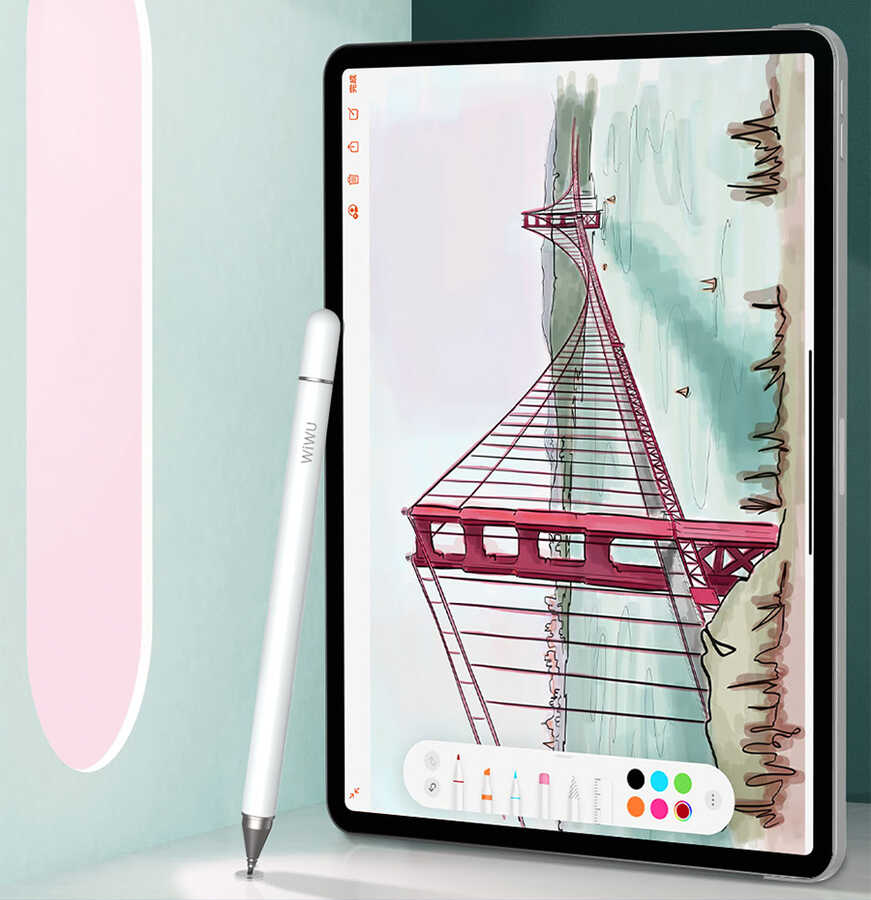 Wiwu Pencil Passive Stylus 2 in 1 Dokunmatik Çizim Kalemi - 12