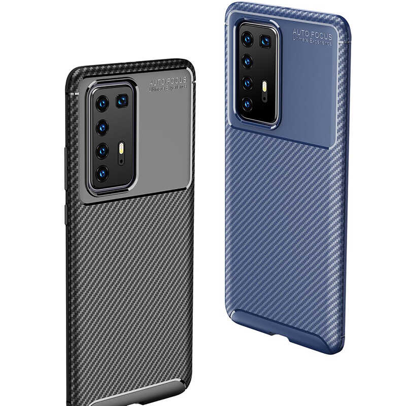 Huawei P40 Pro Uyumlu Kılıf Zore Negro Silikon Kapak - 1