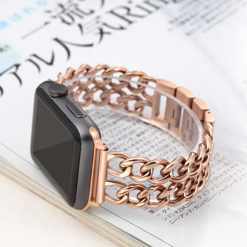 ​​​Apple Watch 38mm Uyumlu Cowboy Metal Kordon - 1