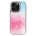 Apple iPhone 15 Pro Uyumlu Kılıf Simli Desenli Parlak Zore Task Kapak - 1