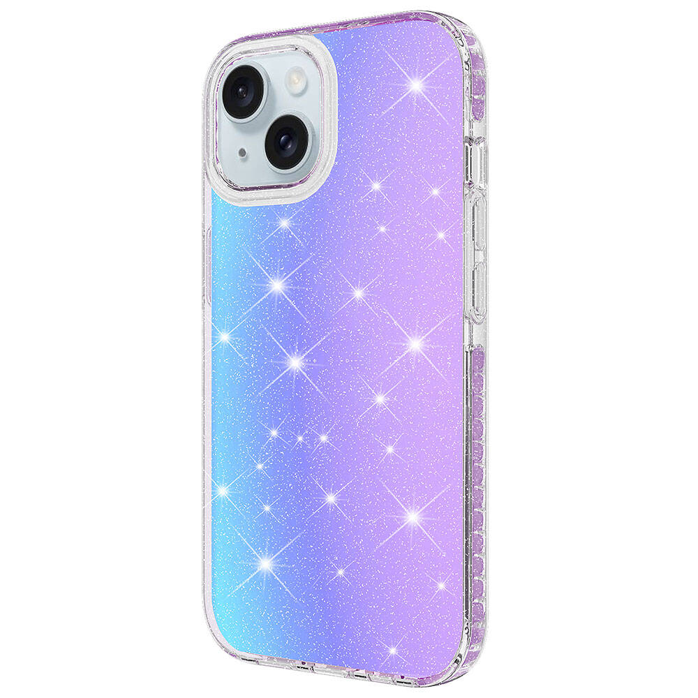 Apple iPhone 14 Uyumlu Kılıf Parlak Renk Geçişli Zore Velle Kapak - 3