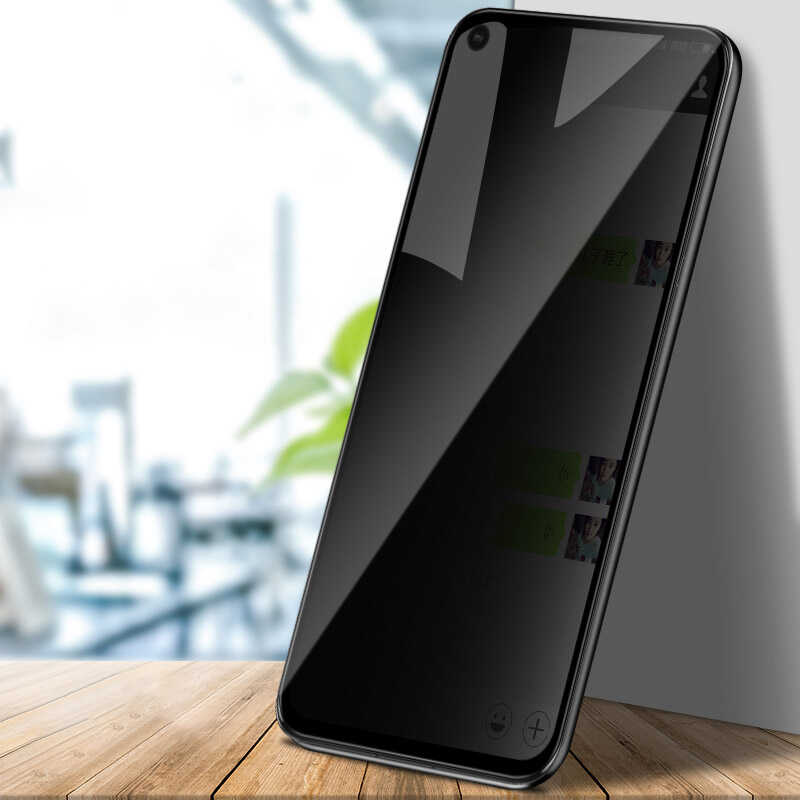 Oppo A92 Uyumlu Zore New 5D Privacy Temperli Ekran Koruyucu - 3