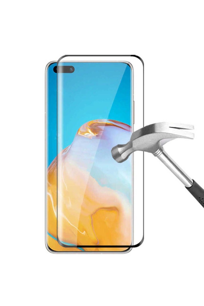 Huawei P40 Uyumlu Zore Kenarları Kırılmaya Dayanıklı Cam Ekran Koruyucu