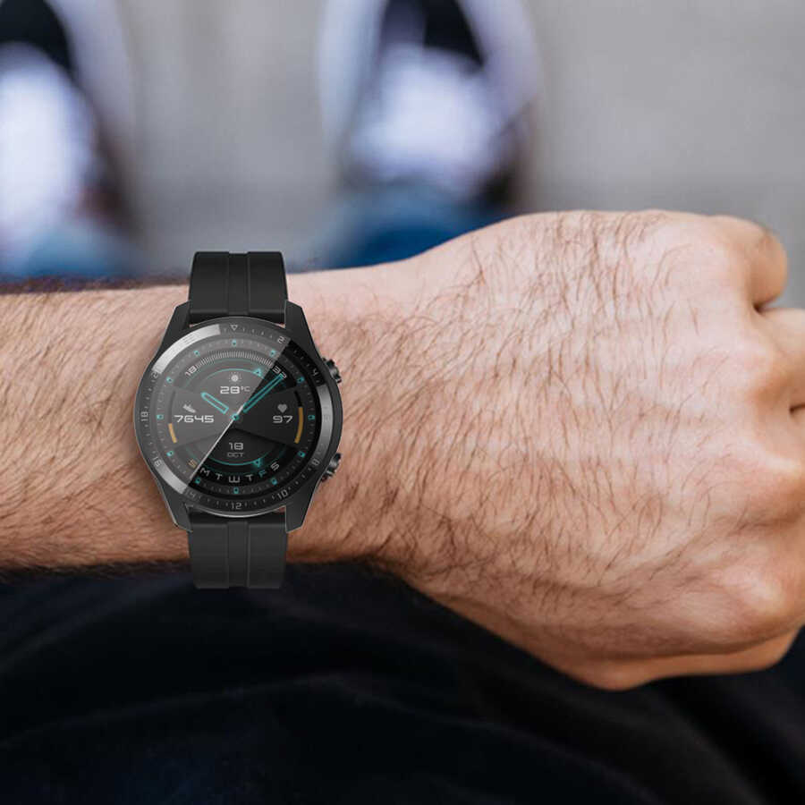 Huawei GT2 46mm Uyumlu Zore Watch Gard 02 Ekran Koruyucu - 10