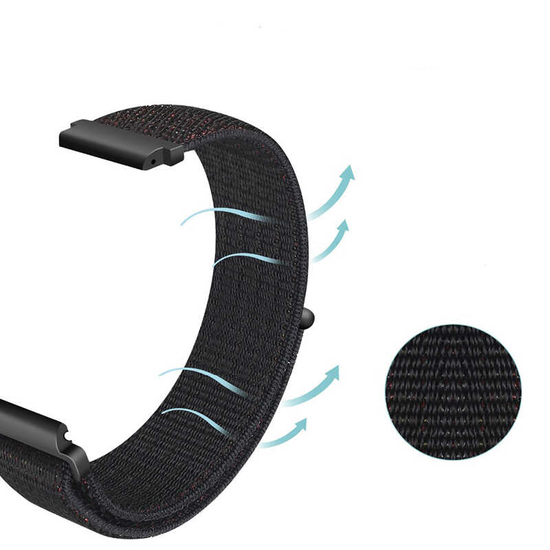 ​​Samsung Gear S2 Uyumlu (20mm) KRD-03 Hasır Kordon - 1