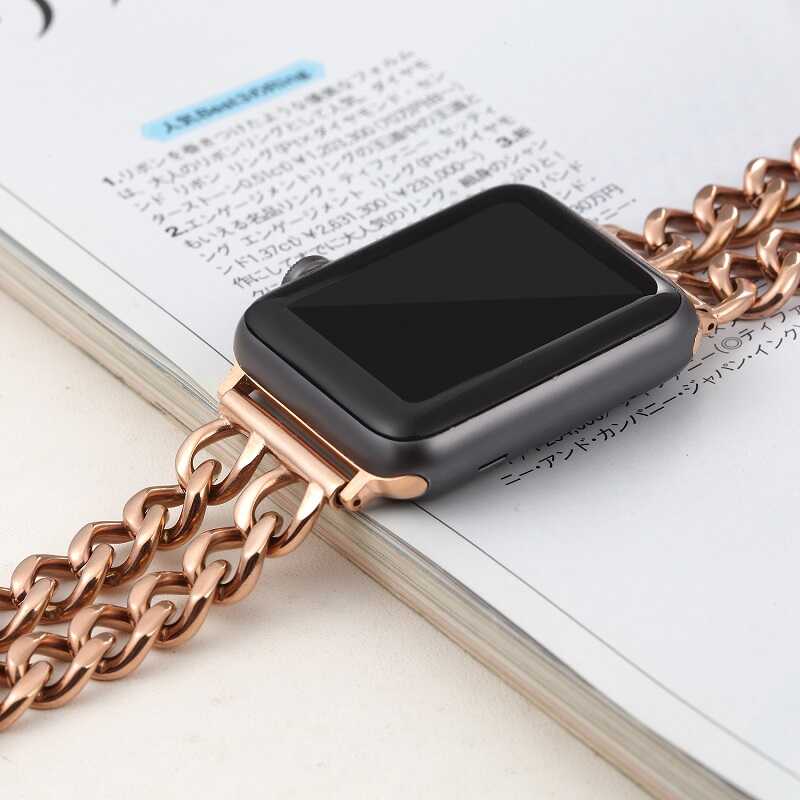 ​​​Apple Watch 40mm Uyumlu Cowboy Metal Kordon - 14