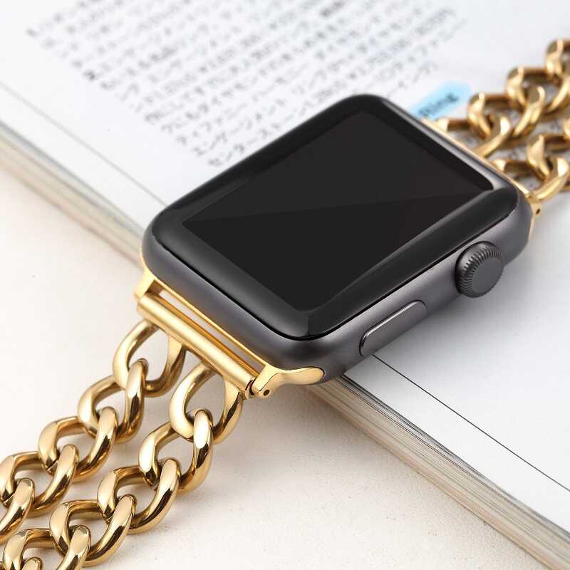 ​​​Apple Watch 40mm Uyumlu Cowboy Metal Kordon - 15