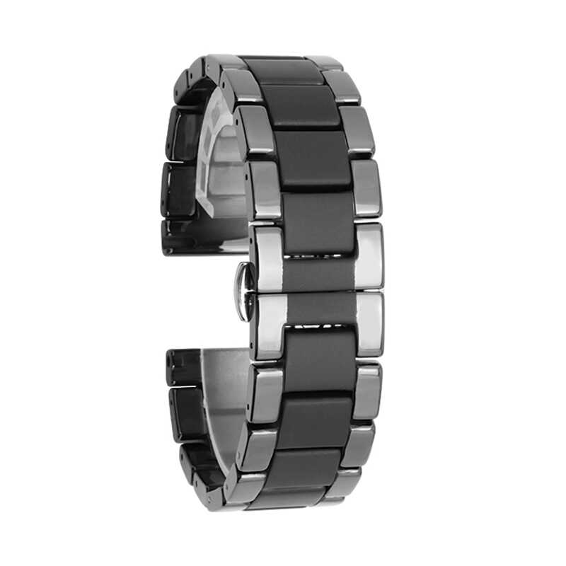 ​​Samsung Galaxy Watch 46mm Uyumlu (22mm) Mat Seramik Metal Kordon - 1