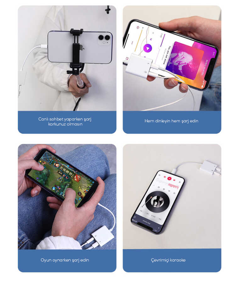 Wiwu LT01 Pro Lightning Ses Adaptörü - 1