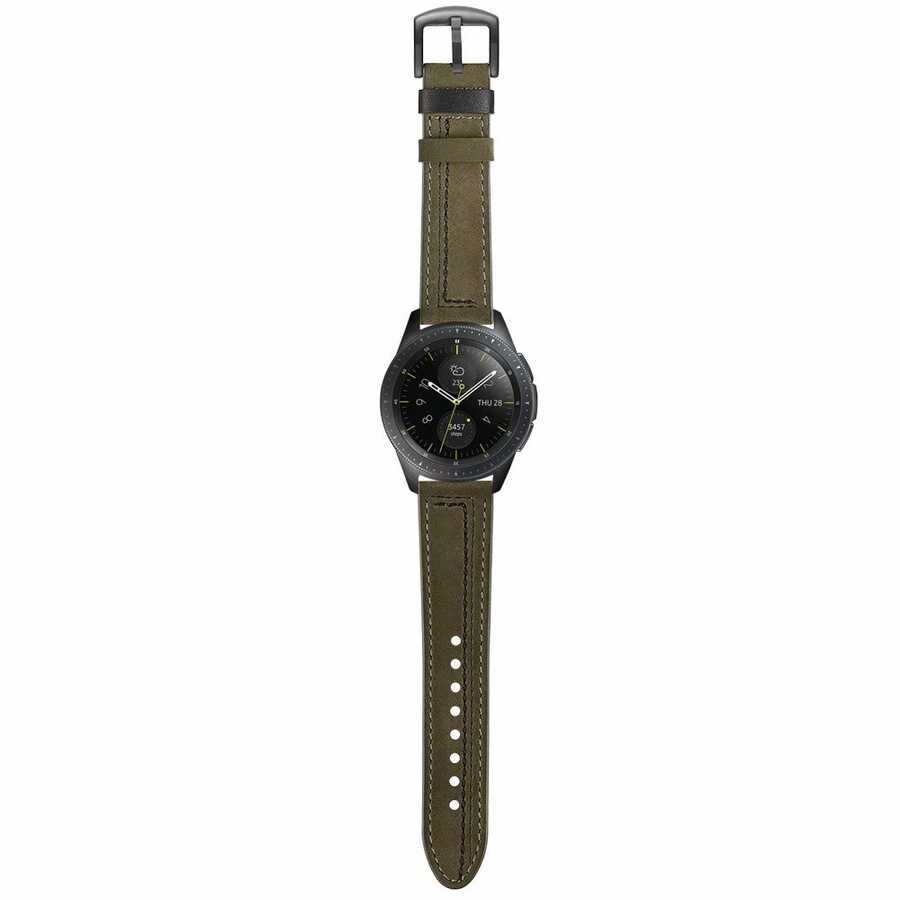 ​​Samsung Galaxy Watch 46mm Uyumlu (22mm) KRD-19 Deri Kordon - 9