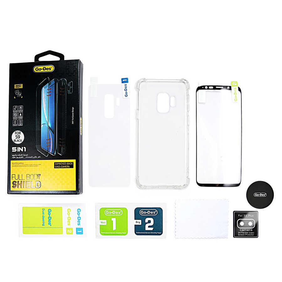Samsung Galaxy S9 Uyumlu Go Des 5 in 1 Full Body Shield - 3