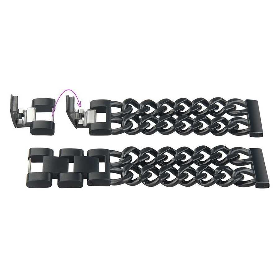 ​​Samsung Galaxy Watch 46mm Uyumlu (22mm) KRD-17 Metal Kordon - 2