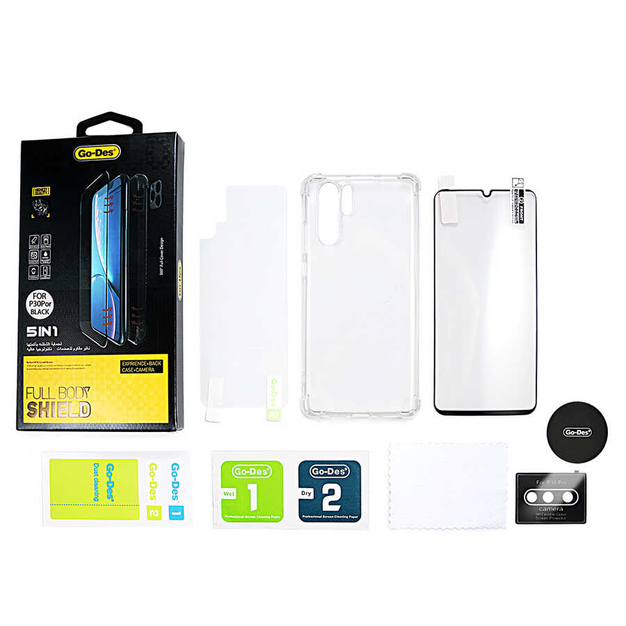 Huawei P30 Pro Uyumlu Go Des 5 in 1 Full Body Shield - 3