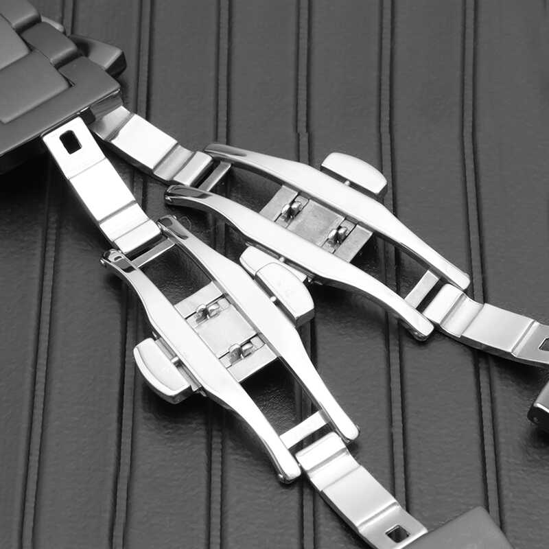 ​​​Apple Watch 44mm Uyumlu Mat Seramik Metal Kordon - 2