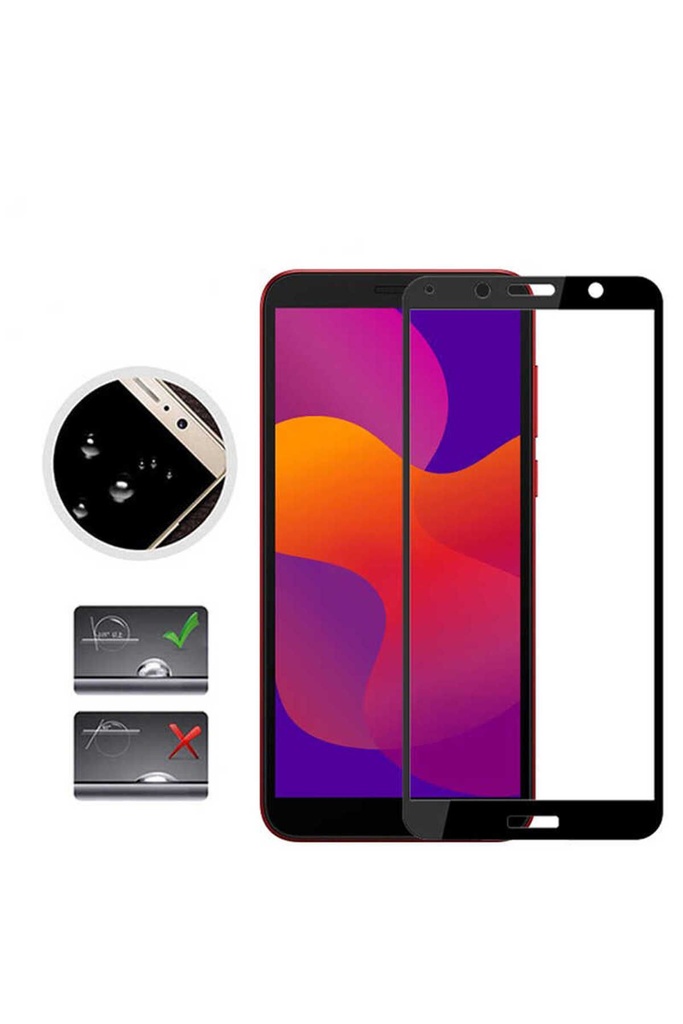Huawei Y5P Uyumlu Zore Kenarları Kırılmaya Dayanıklı Cam Ekran Koruyucu