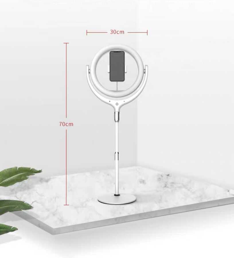 Zore F-537 30 Cm Işıklı Telefon Tutucu Ring Light - 1