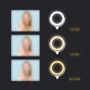 Zore F-537 30 Cm Işıklı Telefon Tutucu Ring Light - 5