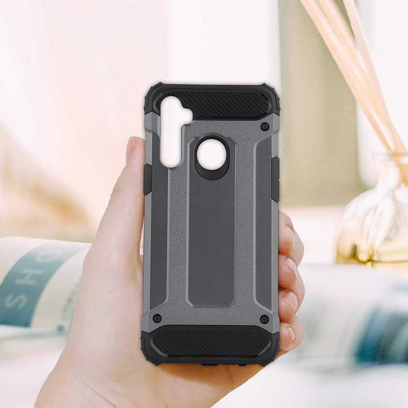 Realme C3 Uyumlu Kılıf Zore Crash Silikon Kapak - 4