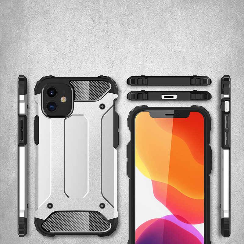 Apple iPhone 12 Mini Uyumlu Kılıf Zore Crash Silikon Kapak - 4