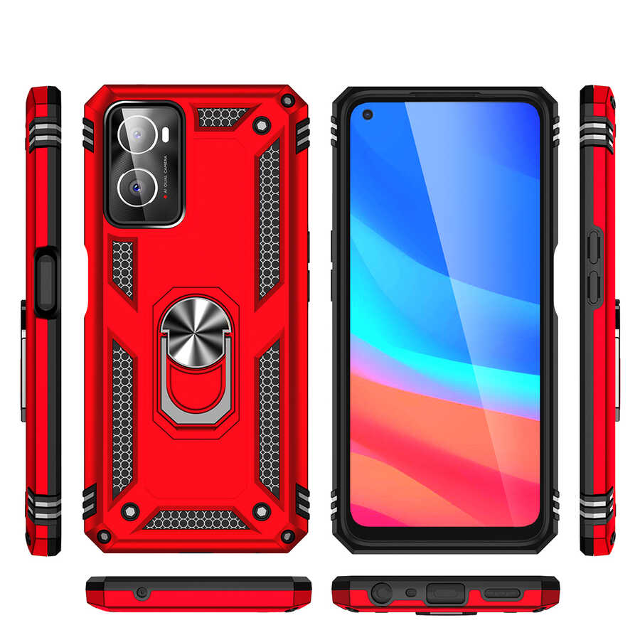 Oppo A76 Uyumlu Kılıf Zore Vega Kapak - 4