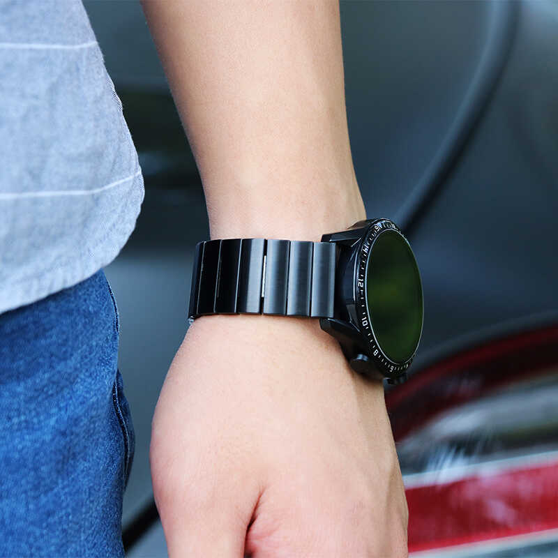 Samsung Galaxy Watch 42mm Uyumlu (20mm) KRD-16 Metal Kordon - 3