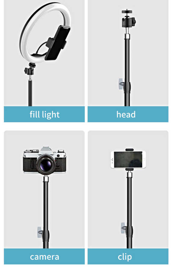 Jmary MT-75 Tripod 3 Kademeli Yükseklik Ayarlı Katlanabilir Kompakt Tasarım 210 cm - 5