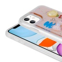 Apple iPhone 11 Uyumlu Kılıf Kabartma Figürlü Parlak Zore Minimini Silikon Kapak - 3