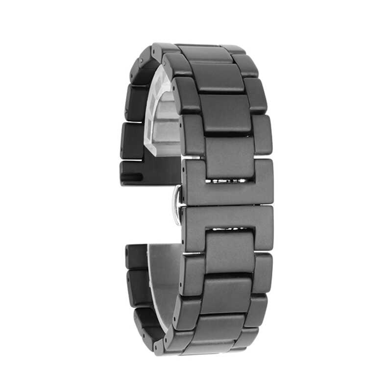 Samsung Gear S3 Uyumlu (22mm) Mat Seramik Metal Kordon - 1