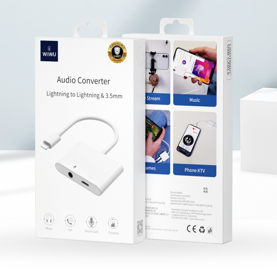 Wiwu LT01 Pro Lightning Ses Adaptörü - 5