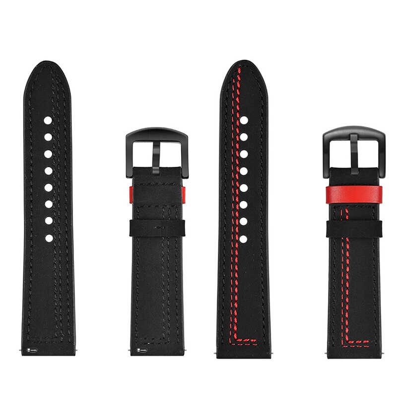 ​​Samsung Galaxy Watch 42mm Uyumlu (20mm) KRD-19 Deri Kordon - 12