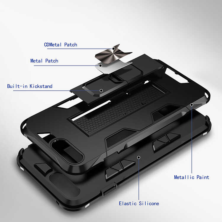 Apple iPhone 7 Plus Uyumlu Kılıf Zore Volve Kapak - 4