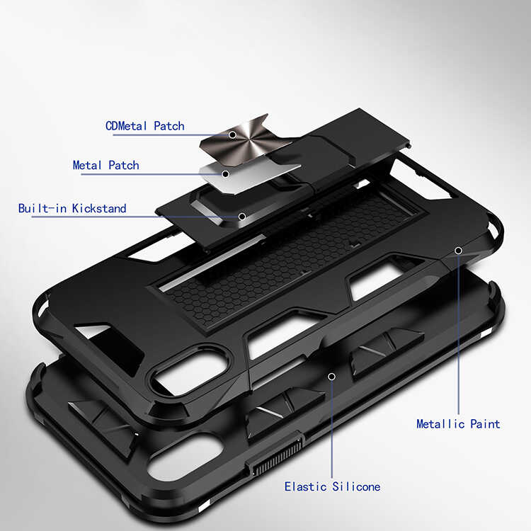 Apple iPhone XS Uyumlu Kılıf Zore Volve Kapak - 2