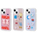 Apple iPhone 15 Plus Uyumlu Kılıf Kabartma Figürlü Parlak Zore Minimini Silikon Kapak - 1