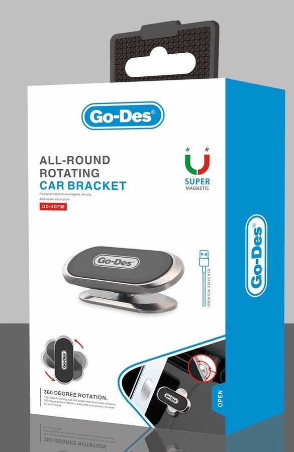 Go Des GD-HD708 Magnetik Araç Telefon Tutucu - 1