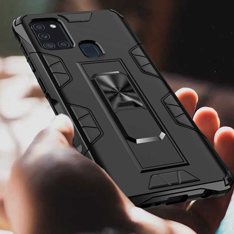 Samsung Galaxy A21S Uyumlu Kılıf Zore Volve Kapak - 4