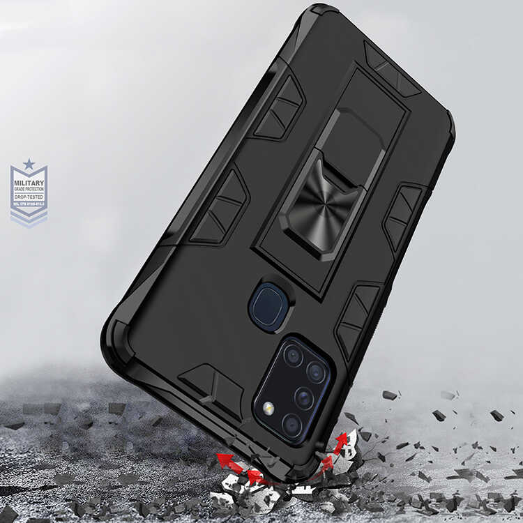 Samsung Galaxy A21S Uyumlu Kılıf Zore Volve Kapak - 7