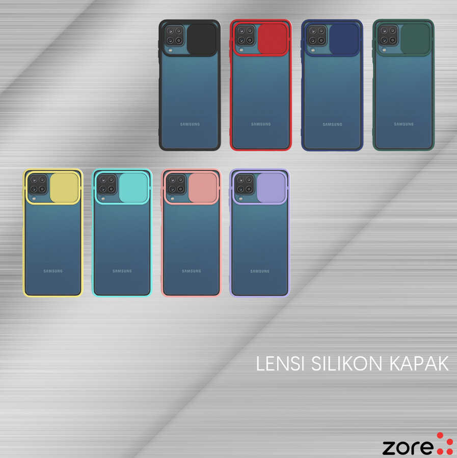 Samsung Galaxy A12 Uyumlu Kılıf Zore Lensi Kapak - 1
