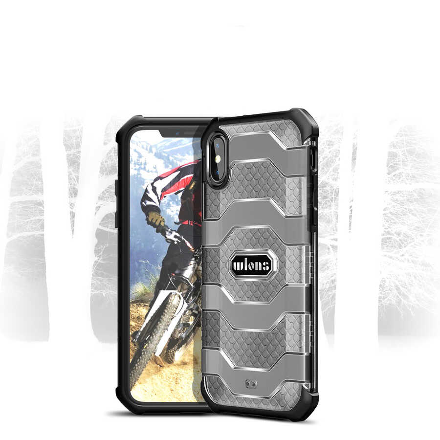 Apple iPhone X Uyumlu Kılıf Wlons Mit Kapak - 5