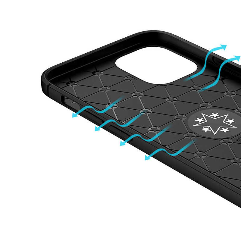 Apple iPhone 12 Mini Uyumlu Kılıf Zore Ravel Silikon Kapak - 6