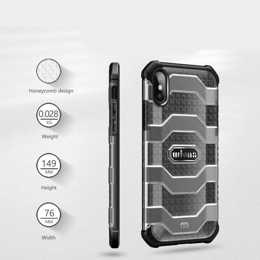 Apple iPhone X Uyumlu Kılıf Wlons Mit Kapak - 7
