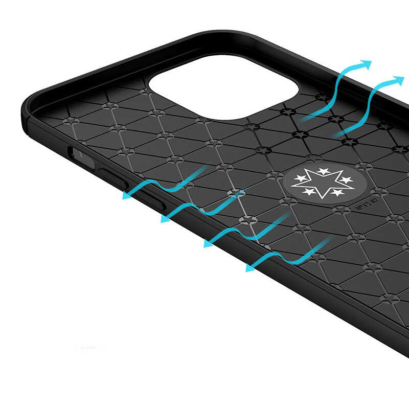 Apple iPhone 12 Pro Max Uyumlu Kılıf Zore Ravel Silikon Kapak - 4