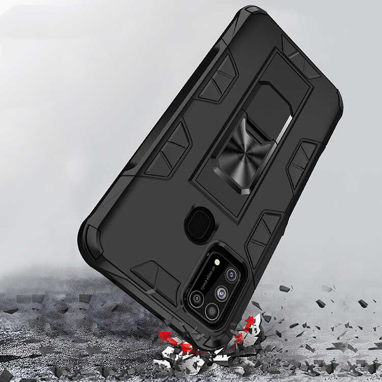 Samsung Galaxy M31 Uyumlu Kılıf Zore Volve Kapak - 6