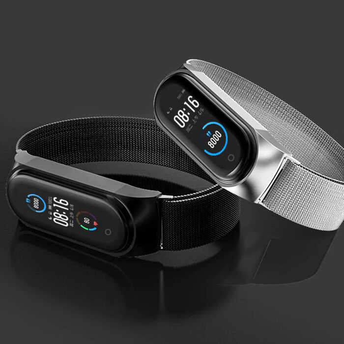 Xiaomi Mi Band 5 Uyumlu KRD-01 Metal Kordon - 2