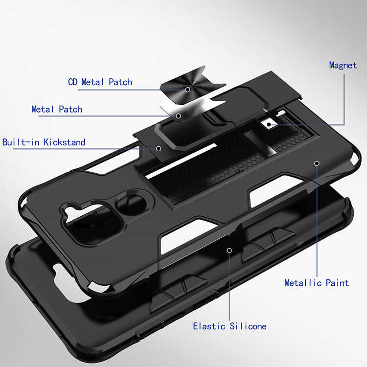 Xiaomi Redmi Note 9 Uyumlu Kılıf Zore Volve Kapak - 4